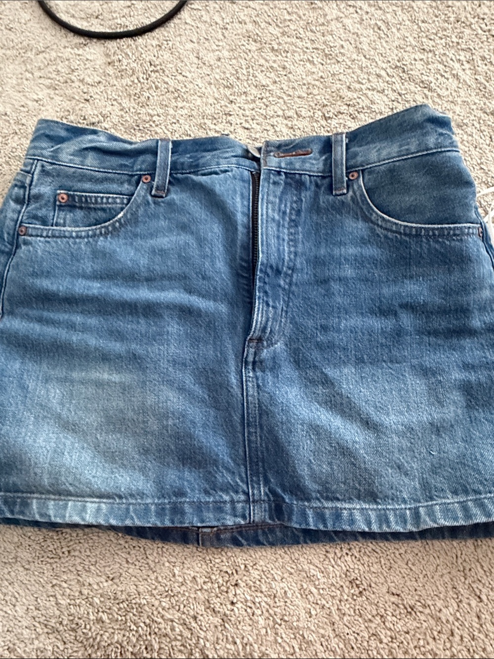 Aritzia Blue Denim Mini Skirt